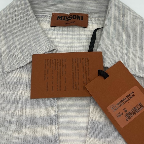 Missoni Sweater Wool Long Sleeve Polo Pullover Sweater SZ 36 XS - Picture 8 of 13